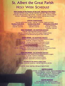 Palm Sunday of the Passion of the Lord