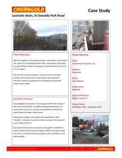 Case Study St Oswalds Park Road Leachate Drain