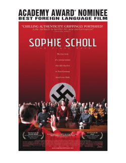 sophie scholl - Zeitgeist Films