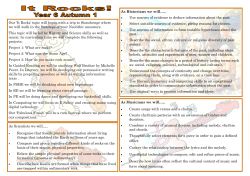 As Scientists we will&hellip;.. Recognise that fossils provide information