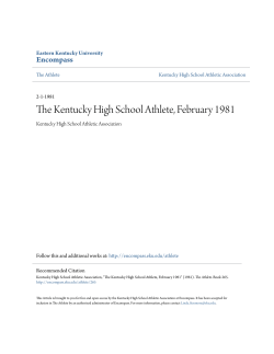 The Kentucky High School Athlete, February 1981 - Encompass