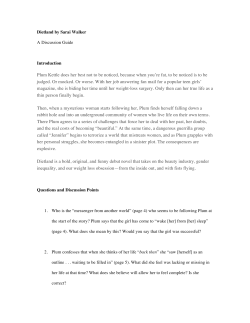 Dietland by Sarai Walker A Discussion Guide Introduction Plum