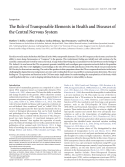 The Role of Transposable Elements in Health and Diseases of the
