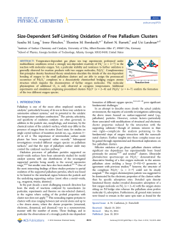 Size-Dependent Self-Limiting Oxidation of Free Palladium Clusters
