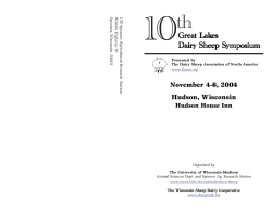 Great Lak Great Lakes Dairy Sheep Symposium y Sheep Symposium