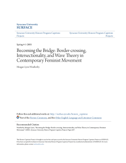 Becoming the Bridge: Border-crossing, Intersectionality, and Wave