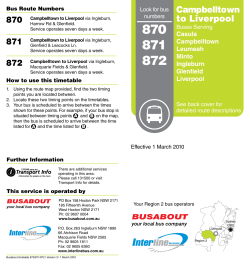 Campbelltown to Liverpool
