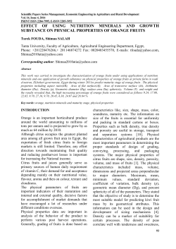 effect of using nutrition minerals and growth substance on physical
