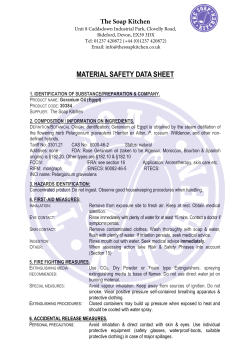 MSDS Geranium Oil Soap Kitchen.wps