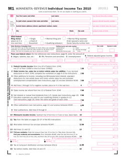 2010 M1, Individual Income Tax Return