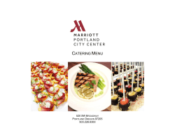 Event Menus