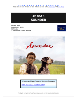 10613 sounder - Captioned Media Program