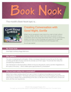 Creating Conversation with Good Night, Gorilla