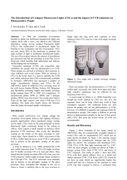 The Introduction of Compact Fluorescent Lights