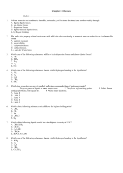 Chapter 11 Review