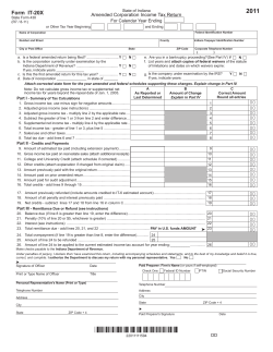 Form IT-20X - Indiana State Forms Online Catalog