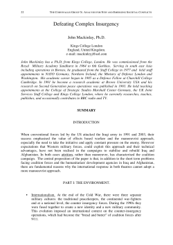 Defeating Complex Insurgency