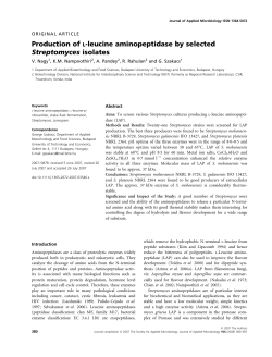 Production of L-leucine aminopeptidase by selected