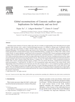 Global reconstructions of Cenozoic seafloor ages