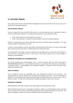 2.1.40 staff travel - West Daly Regional Council