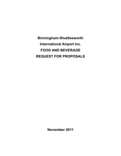 Birmingham-Shuttlesworth International Airport Inc. FOOD - ACI-NA