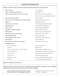 capitalization rules