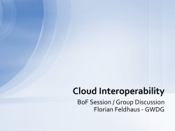 Cloud Interoperability
