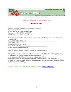 Latin American Research Network Child Health, Poverty and the