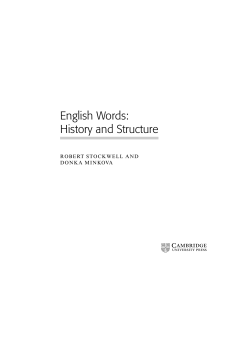 English Words: History and Structure - Assets