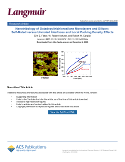 Nanotribology of Octadecyltrichlorosilane