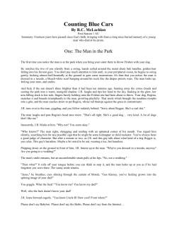 Counting Blue Cars [by R.C. McLachlan].