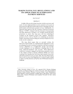 Making PayPal Pay - Duke Law Scholarship Repository