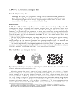 A Porous Aperiodic Decagon Tile