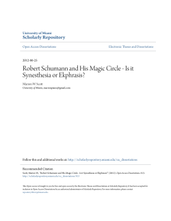 Robert Schumann and His Magic Circle - Is it