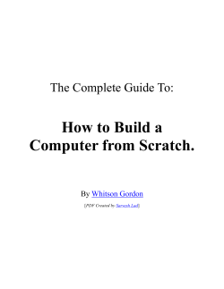 How to Build a Computer from Scratch.