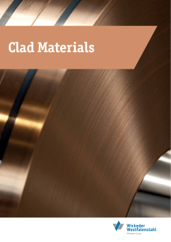 Clad Materials - Wickeder Westfalenstahl GmbH