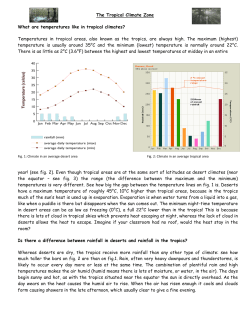 NCR017 Comprehension on Tropical Climate for