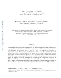 N= 8 gaugings revisited: an exhaustive classification