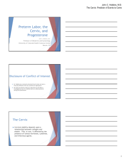 Preterm Labor, the Cervix, and Progesterone