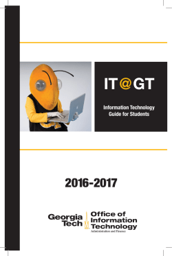 New to Campus - Georgia Tech OIT