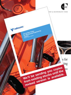 Hot rolled tubes for mechanical engineering