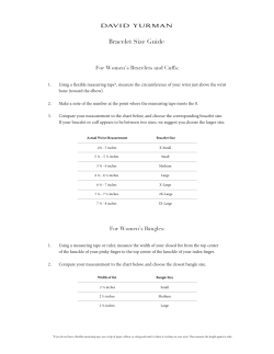 Bracelet Size Guide