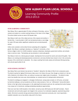 NEW ALBANY-PLAIN LOCAL SCHOOLS Learning Community