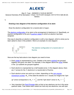 Drawing a box diagram of the electron