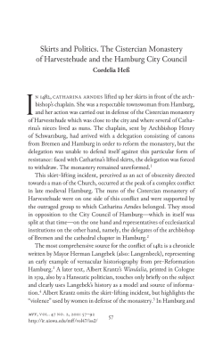 Skirts and Politics: The Cistercian Monastery of Harvestehude and