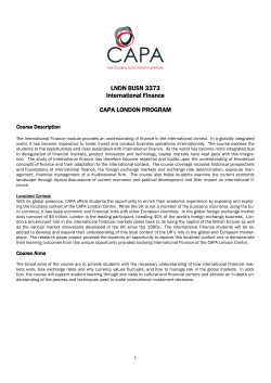 All CAPA course outline or syllabus should include the following items: