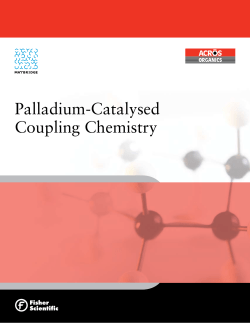 Palladium-Catalysed Coupling Chemistry