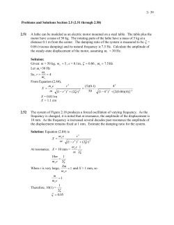 Problems and Solutions Section 2.5 (2.51 through 2.58)