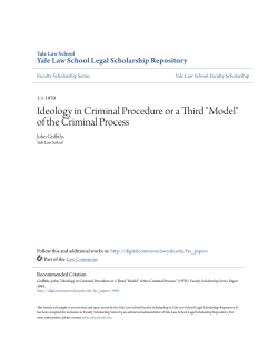 Ideology in Criminal Procedure or a Third "Model"