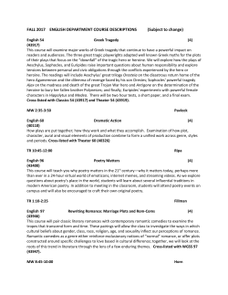 Fall 2017 - Lehigh`s English Department